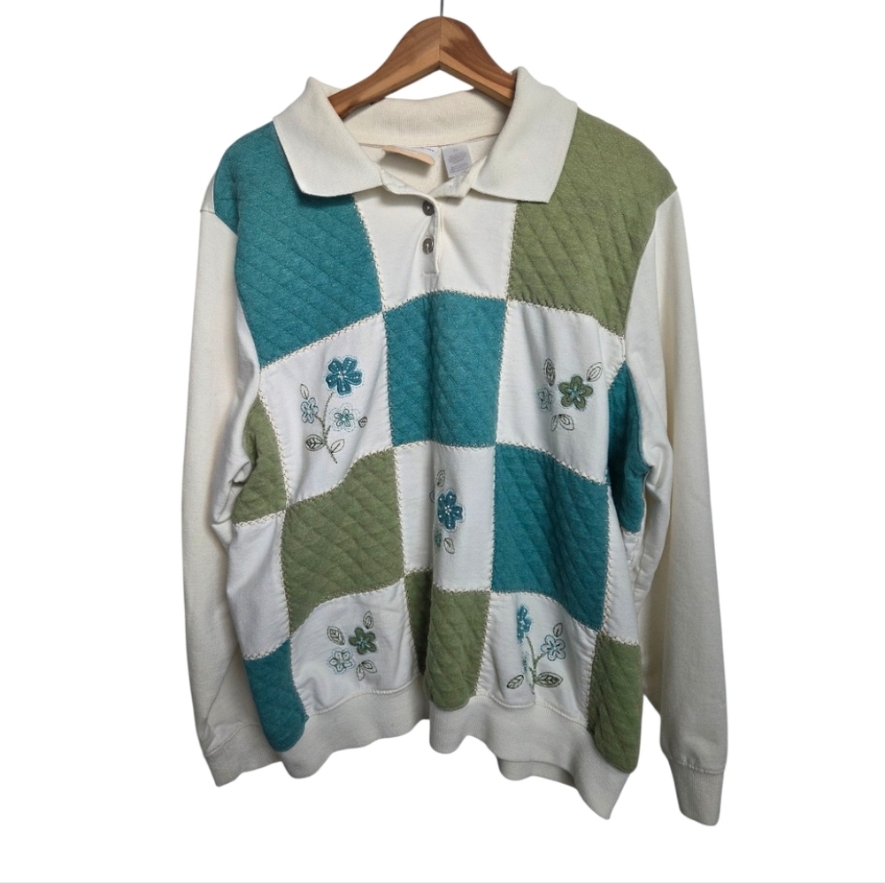 Alfred Dunner "Granny Square" Patchwork Cottage S… - image 1